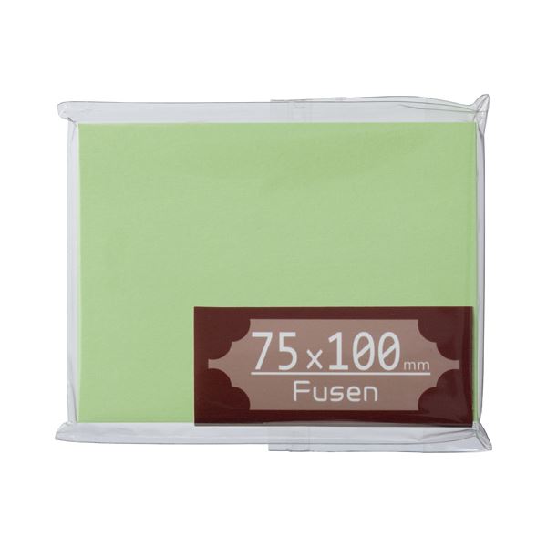 直送・代引不可 (まとめ) TANOSEE ふせん 75×100mm うぐいす 1冊 【×30セット】 別商品の同時注文不可