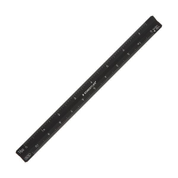 直送・代引不可 (まとめ) ステッドラー 三角スケール コピーダウン15cm マットブラック 561 7-15 1個 【×10セット】 別商品の同時注文不可