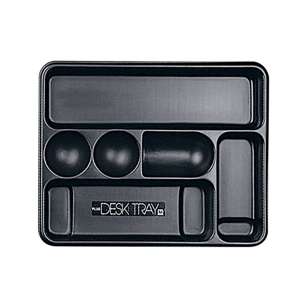 直送・代引不可 (まとめ) プラス デスクトレー M ブラック63-812 1個 【×10セット】 別商品の同時注文不可|測定器・工具のイーデンキ