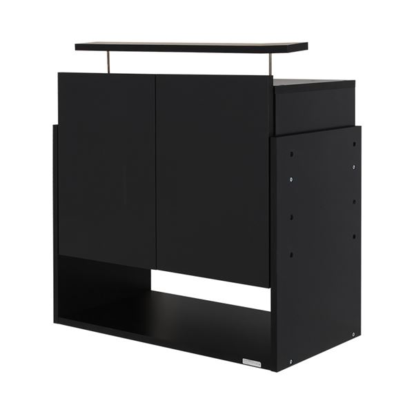 直送・代引不可 コレクションケース/収納棚 ワイド 専用上置き 【ハイタイプ 奥行39cm用 ブラック】 幅83.1cm 本体別売 【組立品】【代引不可】 別商品の同時注文不可|測定器・工具のイーデンキ