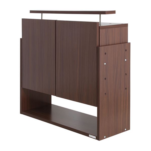 直送・代引不可 コレクションケース/収納棚 ワイド 専用上置き 【ハイタイプ 奥行29cm用 ブラウン】 幅83.1cm 本体別売 【組立品】【代引不可】 別商品の同時注文不可｜測定器・工具のイーデンキ