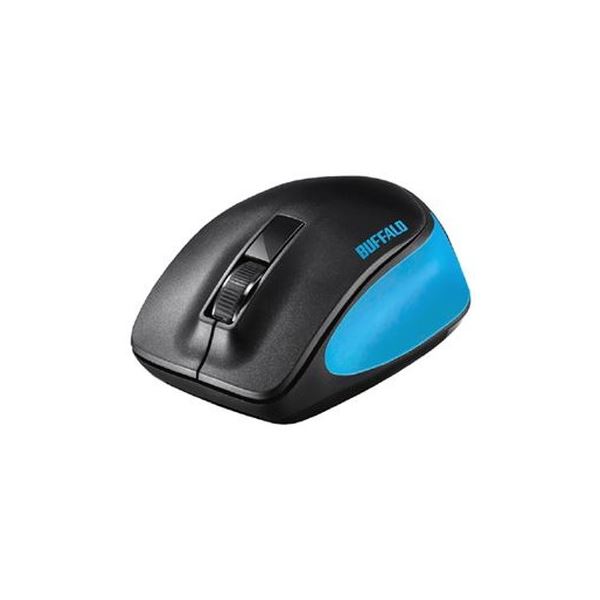直送・代引不可 （まとめ）BUFFALO PremiumFit無線マウス ブルーBSMBW300MBL【×3セット】 別商品の同時注文不可