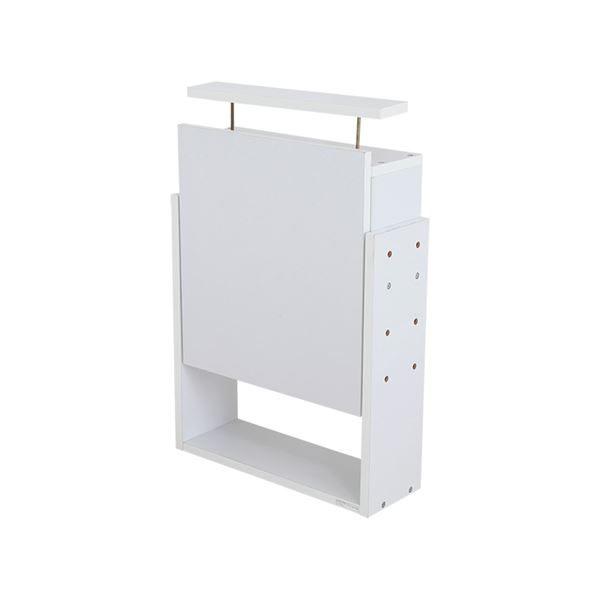 直送・代引不可 コレクションケース/収納棚 レギュラー 専用上置き 【ハイタイプ 奥行19cm用 ホワイト】 幅54.1cm 本体別売 【組立品】【代引不可】 別商品の同時注文不可|測定器・工具のイーデンキ