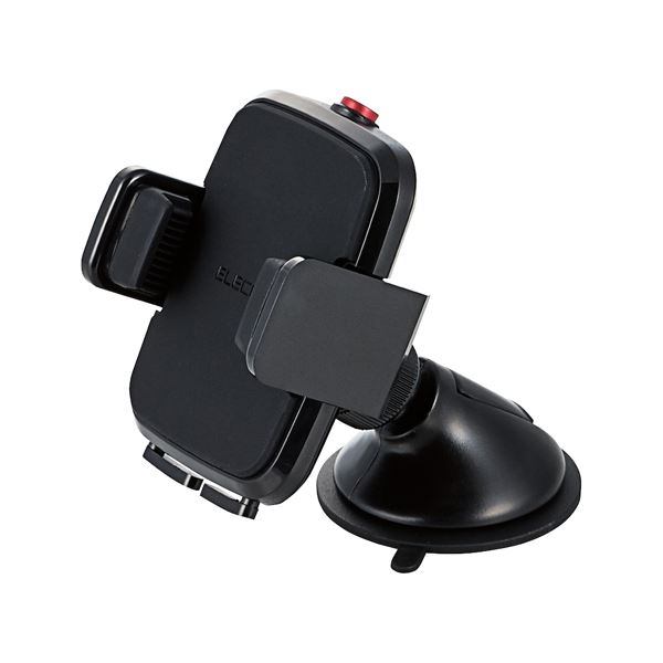 直送・代引不可 (まとめ）エレコム 車載スマホスタンドP-CARS02BK ブラック【×2セット】 別商品の同時注文不可