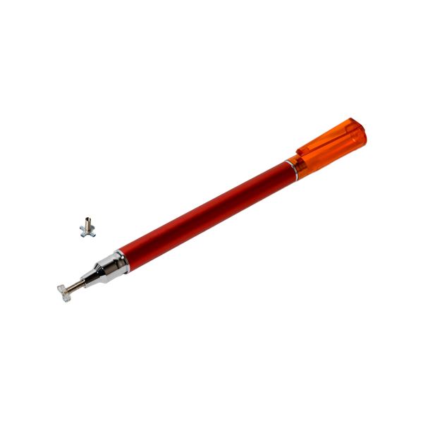 直送・代引不可（まとめ）MCO 先端交換式タッチペン 十字型タイプ レッド STP-L02／RD【×5セット】別商品の同時注文不可