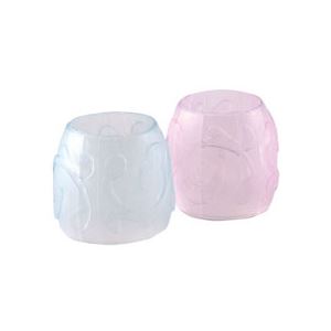 直送・代引不可 (まとめ) TANOSEE カラー指サック M ピンク3個・ブルー2個 1パック 【×50セット】 別商品の同時注文不可