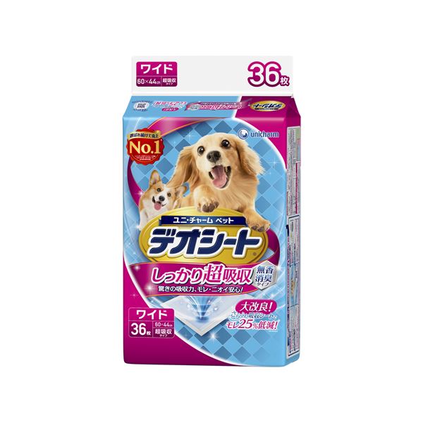 直送・代引不可 (まとめ)デオシート しっかり超吸収無香消臭タイプ ワイド 36枚【×6セット】【ペット用品・犬用】 別商品の同時注文不可