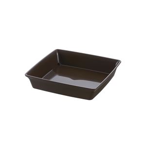 直送・代引不可 【60個セット】 リッチェル フォーレ スクエアプレート 7号 ダークブラウン（DB） 別商品の同時注文不可