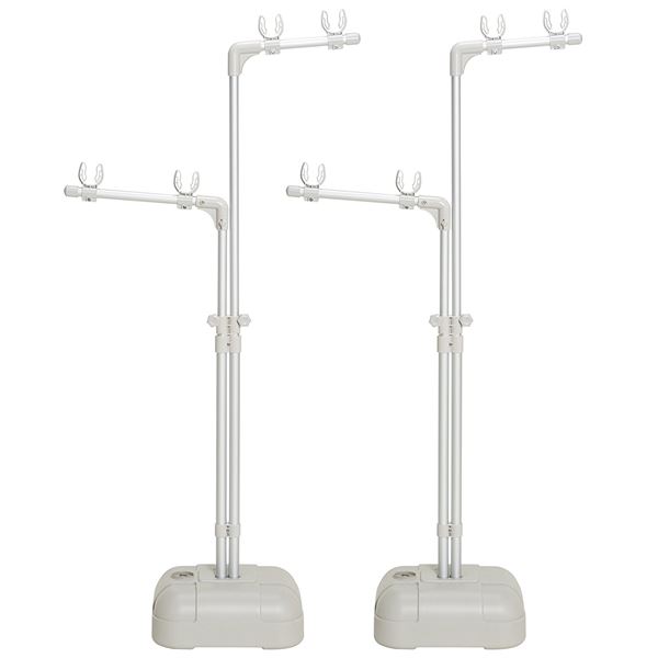 直送・代引不可 屋外用 ベース付き 物干し台 【幅35×奥行80×高さ105～170cm】 アルミ製 高耐久性 耐食性 高さ調節 『セキスイ』 別商品の同時注文不可