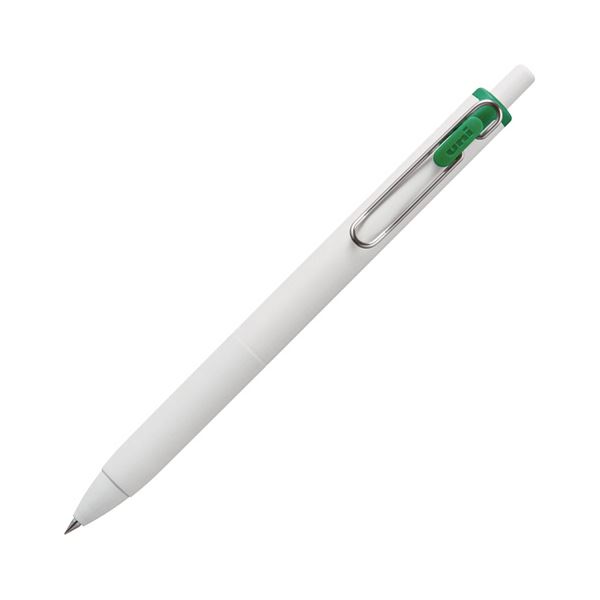 直送・代引不可 （まとめ）三菱鉛筆 ゲルインクボールペン ユニボール ワン 0.5mm グリーン （軸色：オフホワイト） UMNS05.6 1本 【×30セット】 別商品の同時注文不可