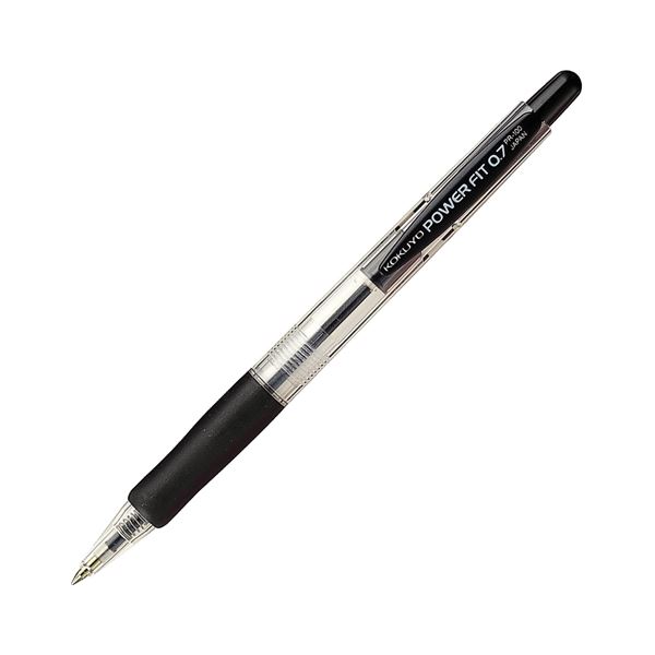 直送・代引不可 （まとめ）コクヨ 再生樹脂ボールペン（パワーフィット）0.7mm 黒 PR-100D 1セット（10本）【×10セット】 別商品の同時注文不可