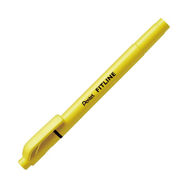 直送・代引不可 （まとめ） ぺんてる フィットライン イエロー SLW11-G【×50セット】 別商品の同時注文不可