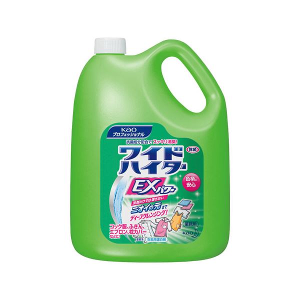 直送・代引不可 花王 ワイドハイターEXパワー業務用4.5L 4本 別商品の同時注文不可|測定器・工具のイーデンキ