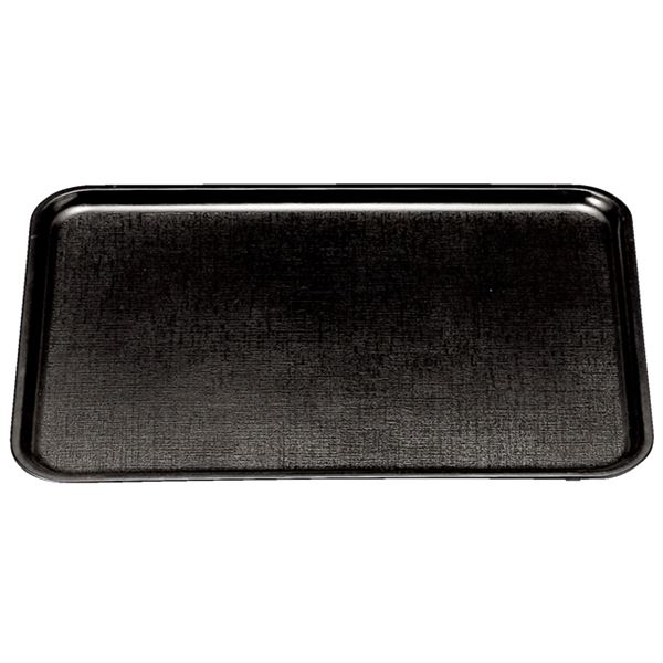 直送・代引不可 尺5 耐熱新布目長手盆/トレー 【黒SL】 450mm×320mm×15mm 日本製 食洗機対応 〔和食 レストラン 居酒屋 店舗 お店〕【代引不可】 別商品の同時注文不可