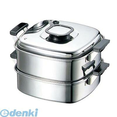 472400 モモ １８&minus;０ プレス 角蒸器 ２段 ２７cm 4548170090972｜測定器・工具のイーデンキ