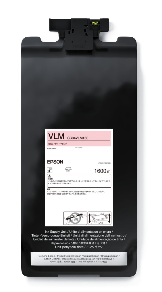 (LINEクーポン有)SC34VLM160 「直送」【代引不可・他メーカー同梱不可】 エプソン SureColor用 インクパック/1600ml(ビビッドライトマゼンタ) 【1入】