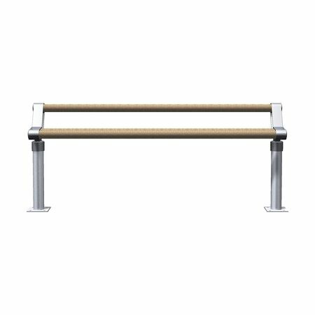 (LINEクーポン有)【個人宅配送不可】ミヅシマ工業 2410400 直送 代引不可・他メーカー同梱不可 ブレイクベンチ 1800×272×779mm アンカータイプ