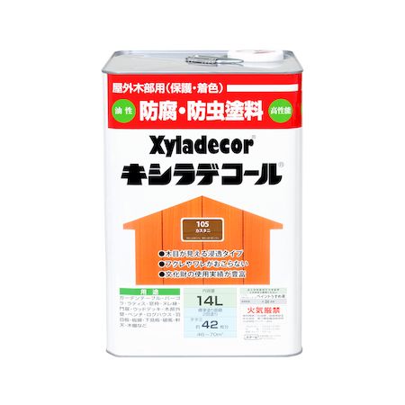 直送 代引不可・他メーカー同梱不可 カンペハピオ 00017670300000 キシラデコール カスタニ 14L KANSAI 大阪ガスケミカル Kanpe Hapio ホビー用【キャンセル不可】