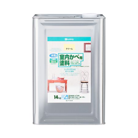 直送 代引不可・他メーカー同梱不可 カンペハピオ 00317654043140 室内かべ用塗料 クリーム 14K Kanpe Hapio ALESCO【キャンセル不可】