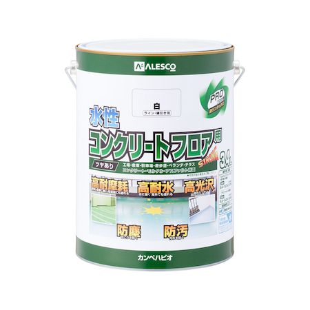 直送 代引不可・他メーカー同梱不可 カンペハピオ 00467654601034 水性コンクリートフロア用 ライン線引き白 3.4L Kanpe Hapio kanpehapio 万能塗料【キャンセル不可】