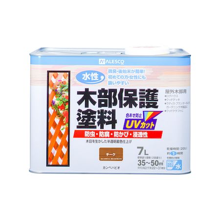 直送 代引不可・他メーカー同梱不可 カンペハピオ 00617653511070 水性木部保護塗料 チーク 7L Kanpe Hapio 木部用【キャンセル不可】