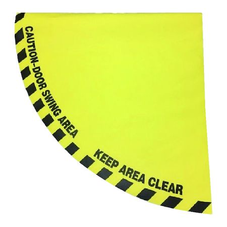 公式店舗 楽天市場 セーフラン ドア用路面標識ステッカー 半径９００ｍｍの４分の１円扇形 黄 測定器 工具のイーデンキ 安い Www Jerad Org