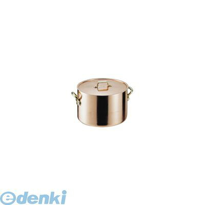 (LINEクーポン有)AHV05024 ＳＡエトール銅 半寸胴鍋 ２４ 4571151421458 丸新銅器 SAエトール銅半寸胴鍋 MARUSHIN
