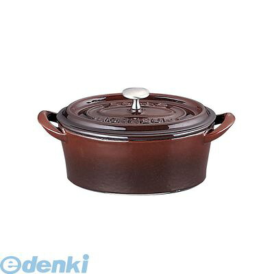 (LINEクーポン有)ABVB609 ボン・ボネール ココットオーバル １７ ブラウン 4971360336442 イシガキ産業 IH対応 ボンボネール BONNE 両手鍋