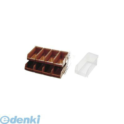 EOC085 ＳＡスタンダード オーガナイザー ２段４列 ８ヶ入 ホワイト 4530770412131 シンドー SHINDO｜測定器・工具のイーデンキ