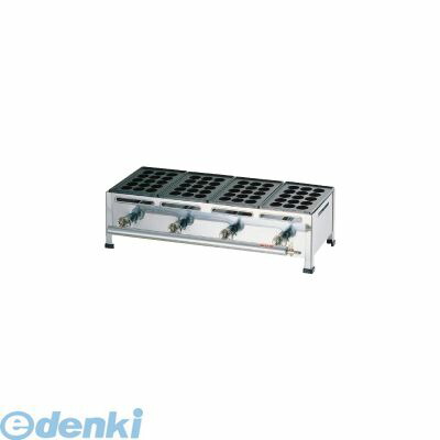 (LINEクーポン有)GTK227 関西式たこ焼器 １５穴 ４枚掛 ＬＰガス 4905001275456 TKG 荒木金属製作所 LPガス用