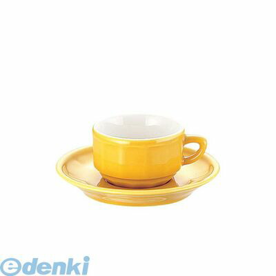 (LINEクーポン有)RAP3603 フローラ モカカップ＆ソーサー ６客入 ＰＴＦＬ Ｍ ＦＬ イエロー 3219590057326 アピルコ APILCO 洋食器 PTFLMFLイエロー