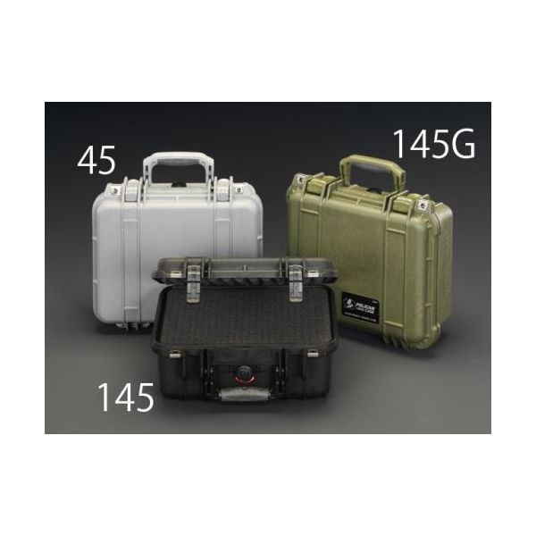 【即納在庫品】「直送」【個人宅配送不可】 エスコ EA657-145 直送 代引不可・他メーカー同梱不可 371x258x152mm/内寸万能防水ケース黒 EA657145【キャンセル不可】|測定器・工具のイーデンキ