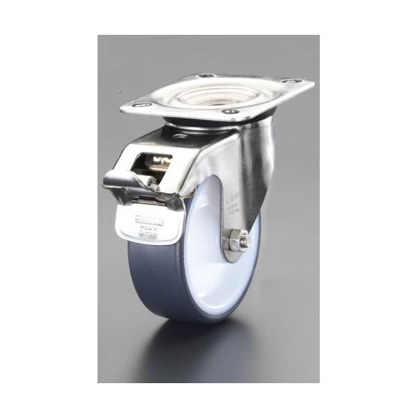 【即納在庫品】「直送」【個人宅配送不可】 エスコ EA986LE-200 直送 代引不可・他メーカー同梱不可 200mmステンレス製自在付キャスターB付 EA986LE200【キャンセル不可】|測定器・工具のイーデンキ
