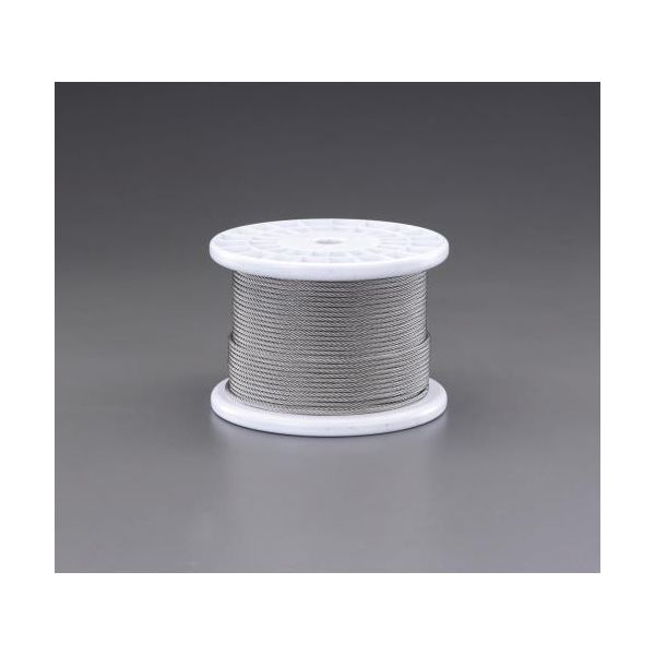 (LINEクーポン有)【即納在庫品】「直送」【個人宅配送不可】 エスコ EA628SR-10 直送 代引不可・他メーカー同梱不可 １０．０ｍｍｘ１００ｍ／７ｘ１９　ワイヤーロープ ステンレス製 EA628SR10【キャンセル不可】