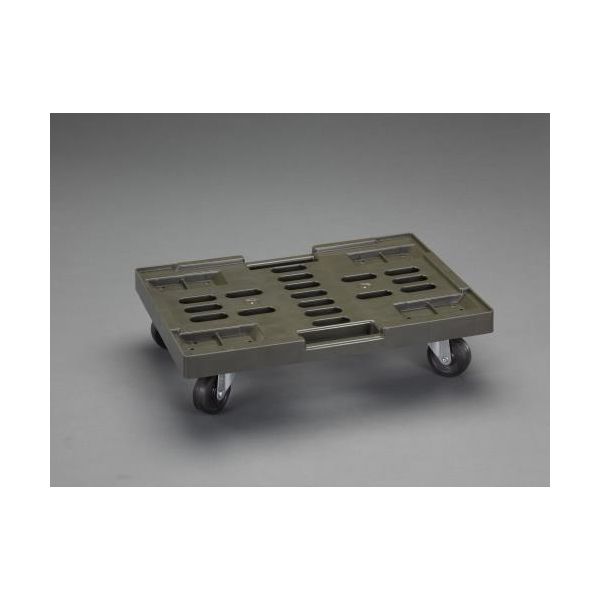 (LINEクーポン有)【即納在庫品】「直送」【個人宅配送不可】 エスコ EA520AB-17 直送 代引不可・他メーカー同梱不可 EA520AB－17 650x440mm／150kg ドーリー【OD色／75 EA520AB17【キャンセル不可】