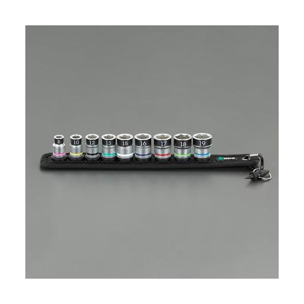 (LINEクーポン有)【即納在庫品】「直送」【個人宅配送不可】 エスコEA617AK-801 直送 代引不可・他メーカー同梱不可 3／8”DR／9点 ソケットセット ホールド機能付 EA617AK801