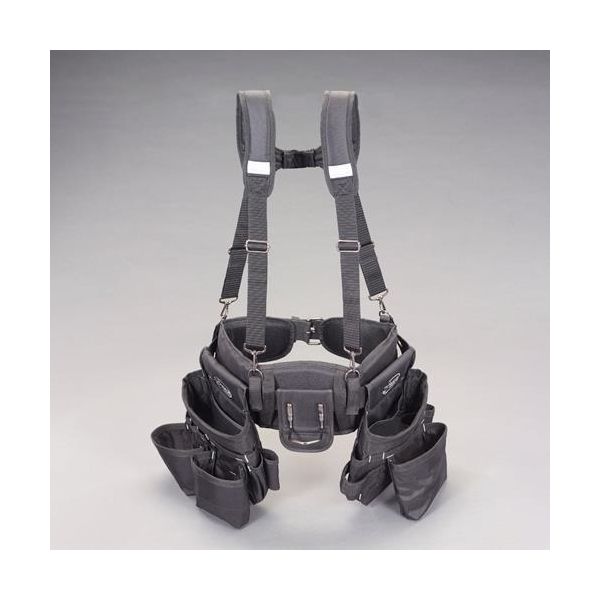 【即納在庫品】「直送」【個人宅配送不可】 エスコEA925MH-86 直送 代引不可・他メーカー同梱不可 24ポケット ダブルツールポーチ サスペンダー付 EA925MH86｜測定器・工具のイーデンキ