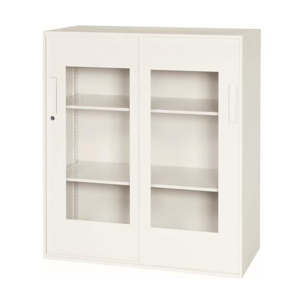 (LINEクーポン有)【即納在庫品】「直送」【個人宅配送不可】 エスコEA954DH-25 直送 代引不可・他メーカー同梱不可 900x400x1030mm 収納庫 引き戸／アクリル戸 EA954DH25