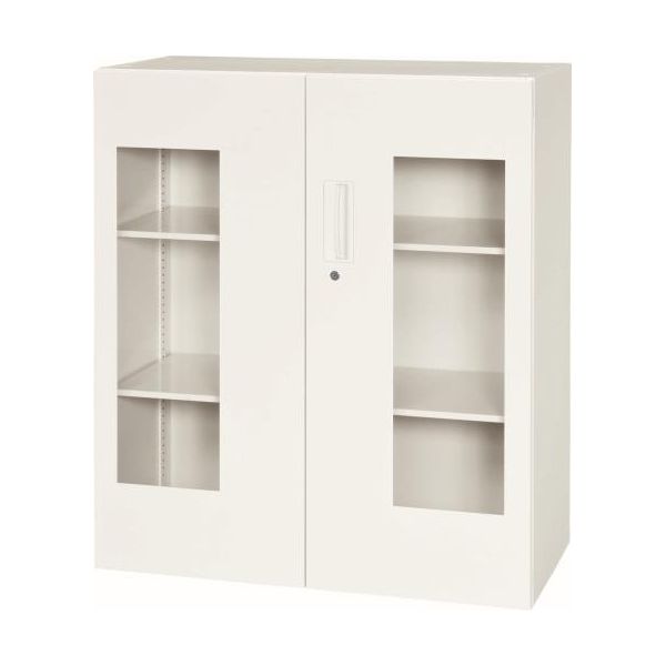 (LINEクーポン有)【即納在庫品】「直送」【個人宅配送不可】 エスコEA954DH-28 直送 代引不可・他メーカー同梱不可 900x400x1030mm 収納庫 引き戸／アクリル戸 EA954DH28