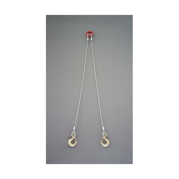 (LINEクーポン有)【即納在庫品】「直送」【個人宅配送不可】 エスコEA981WS-21 直送 代引不可・他メーカー同梱不可 1．0 tonx1．0m ワイヤースリング 2本懸け EA981WS21