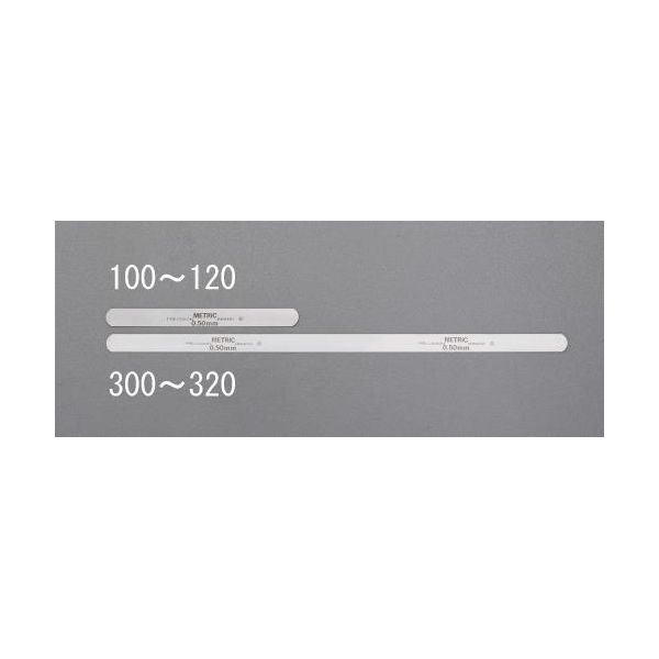 (LINEクーポン有)【個人宅配送不可】【即納在庫品】「直送」エスコ EA725RB-101C 0．08x127mm スチールフィラーゲージ 10枚 EA725RB101C