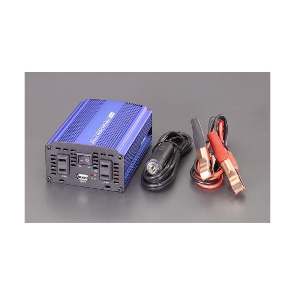 (LINEクーポン有)【個人宅配送不可】【即納在庫品】「直送」エスコ EA812JA-4BB DC12V→AC100V／300W インバーター EA812JA4BB