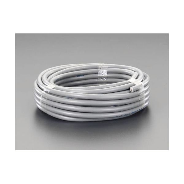 (LINEクーポン有)【個人宅配送不可】【即納在庫品】「直送」エスコ EA940AH-105 300V／7A／50m ビニールキャブタイヤケーブル 2芯／灰 EA940AH105