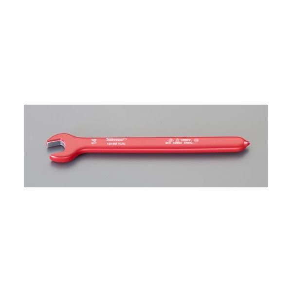 (LINEクーポン有)エスコ EA640RA-19 19mm 絶縁片口スパナ EA640RA19