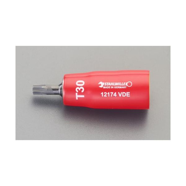 (LINEクーポン有)【個人宅配送不可】【即納在庫品】「直送」エスコ EA640RT-40 3／8”DRxT40 TORX 絶縁ビットソケット EA640RT40