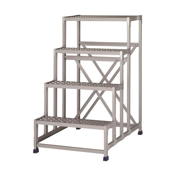 (LINEクーポン有)【即納在庫品】「直送」【個人宅配送不可】エスコ EA903BR-122 直送 代引不可・他メーカー同梱不可 600x400mm／ 1．2m 作業台 四段 EA903BR122