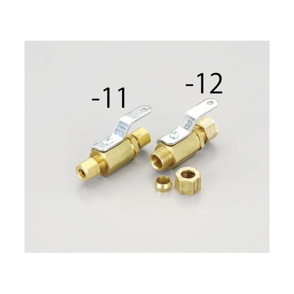 (LINEクーポン有)【個人宅配送不可】【即納在庫品】「直送」エスコ EA496DC-11 1/4 フレアｘ1/4 フレアボールバルブ EA496DC11【キャンセル不可】