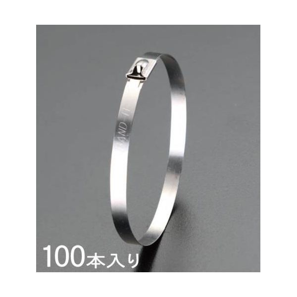 【即納在庫品】「直送」【個人宅配送不可】 エスコ EA463FM-13 直送 代引不可・他メーカー同梱不可 4.6x360mmSS304結束バンド100本 EA463FM13【キャンセル不可】|測定器・工具のイーデンキ