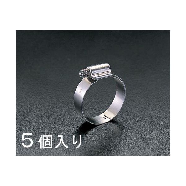 (LINEクーポン有)【個人宅配送不可】【即納在庫品】「直送」エスコ EA463CE-54 32-54mm強力型ステンレス製クランプ5個 EA463CE54【キャンセル不可】