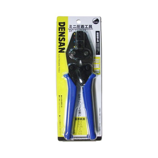 (LINEクーポン有)4937897009808 デンサン ミニ圧着工具 DC−112MA ジェフコム DENSAN JEFCOM 絶縁端子用 ミニ圧着日用品 電工ペンチ 切断工具 作業工具|測定器・工具のイーデンキ